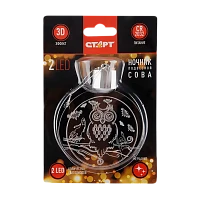 Ночник Старт Сова 2LED 3D (1/24/96)