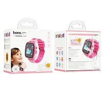 Смарт-часы Hoco Y100 детские с функцией звонка розовый (1/50)