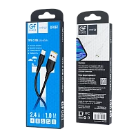 Кабель GFPower 06T USB (m)-Type-C (m) 1м 2.4A ПВХ черный (1/200/800)