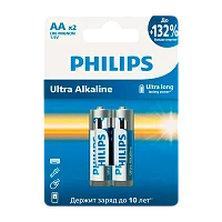 Батарейка Philips ULTRA LR6 AA BL2 Alkaline 1.5V (2/24/144/11520)