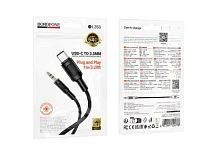 Кабель AUX Borofone BL25B Jack 3.5mm (m)-Type-C (m) 1м черный