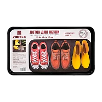 Лоток для обуви VORTEX 63.5х35.4х1.3см черный (1/20)