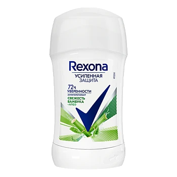Дезодорант женский Rexona Алоэ Вера и Свежесть Бамбука стик 45г (1/6)