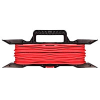 Удлинитель силовой Volsten 1р.С/З 10A 10.0м ПВС 3x0.75мм² IP20 на рамке красный (1/5)