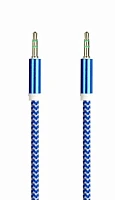 Кабель AUX Smartbuy Jack 3.5mm (m)-Jack 3.5mm (m) 1м прямой синий 