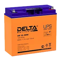 Аккумулятор свинцово-кислотный Delta HR 12-80 W 12V 20Ah