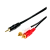 Кабель AUX Atcom Jack 3.5mm (m)-2xRCA (m) 1.5м силикон черный пакет с подвесом (1/10/250)