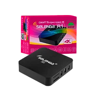 СМАРТ ТВ-приставка Selenga R1 Android 7.1.2 4К черный (1/20)