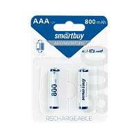 Аккумулятор бытовой Smartbuy HR03 AAA BL2 NI-MH 800mAh (2/24/240)