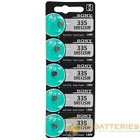 Батарейка Sony 335 (SR512SW) BL1 Silver Oxide 1.55V (10/100/1000)