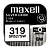 Батарейка Maxell 319 (SR527SW) BL1 Silver Oxide 1.55V 0%Hg (1/10/100)