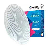 Светильник настенно-потолочный Космос AURORA Classic 24W 230V LED накладной белый (1/20)