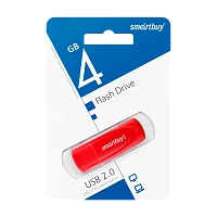 Флеш-накопитель Smartbuy Scout 4GB USB2.0 пластик красный