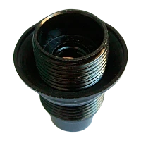 Патрон Прогресс с прижимным кольцом E14 Карболит / керамика черный (1/50/200)