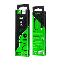 Кабель GFPower 17L USB (m)-Lightning (m) 1м 2.4A ПВХ черный (1/648)