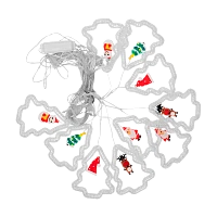 Гирлянда Camelion LGD-002 "Елочки" 110LED 3м нить (1/30)