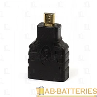 Переходник Smartbuy A116 microHDMI (m)-HDMI (f) пластик черный (1/1000)