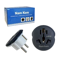 Сетевой переходник Live Power K1616 универсальный 1р.С/З черный (1/20/400)