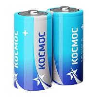 Батарейка Космос R14 C Shrink 2 Zinc Carbon 1.5V (2/24/288)
