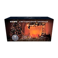 Гирлянда Старт НГ 200LED 10.0м нить 8 режимов мульти (1/24)