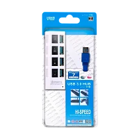 USB-Хаб Smartbuy 7304 4USB USB3.0 с выключателем белый