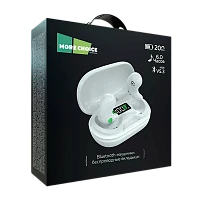 Наушники вставные MORE CHOICE BW01 bluetooth 5.3 с микр. белый