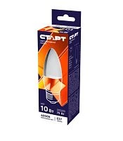Лампа светодиодная Старт Candle C37 E27 10W 2700К 220V свеча WS (1/10/100)