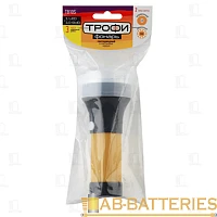 Фонарь универсальный Трофи TB10S 0.5W 10SMD+1LED от батареек черный желтый (1/25/200)