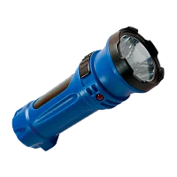 Фонарь туристический Космос 102 0.5W 1LED от аккумулятора прямая подзарядка синий (1/25/100)