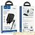 Сетевое З/У HOCO C86A 2USB 2.4A дисплей с кабелем Type-C черный (1/13/130)