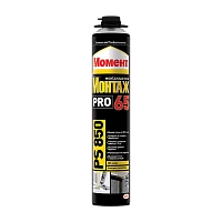 Монтажная пена Момент МОНТАЖ PRO 65 PS850 850мл (срок годн.до 01.2026) Скидка! (1/16)