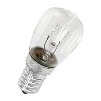 Лампа накаливания Makeeta Е12 15W 220-240V свеча для холодильников прозрачная (1/50)