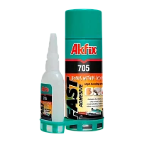 Клей Akfix 50г двухкомпонентный с активатором