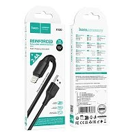Кабель HOCO X120 USB (m)-Lightning (m) 1м 2.4A ПВХ черный