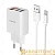 Сетевое З/У Borofone BA58A 2USB 2.4A с кабелем microUSB белый (1/35/140)