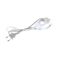 Кабель питания Прогресс для бра 1.7м 10A 2x0.5мм² с диммером белый (1/200)