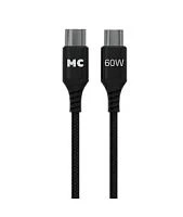 Кабель MORE CHOICE K69aa Type-C (m)-Type-C (m) 1м 3.0A 60W нейлон черный (1/20/200)