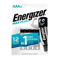 Батарейка Energizer MAX Plus LR03 AAA BL3+1 Alkaline 1.5V (4/48)