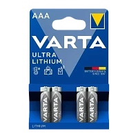 Батарейка Varta ULTRA FR03 AAA BL4 Lithium 1.5V (6103) (4/40/200)