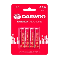 Батарейка Daewoo ENERGY LR03 AAA BL4 Alkaline 1.5V (4/40/960)