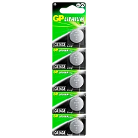 Батарейка GP CR2032 BL5 Lithium 3V (5/100/2000)