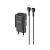 Сетевое З/У HOCO N19 Type-C 25W PD3.0 с кабелем Type-C-Lightning черный (1/12/120)