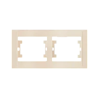 Рамка Makel Defne 2пост. горизонтальная кремовый 42010702 (1/25)