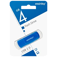 Флеш-накопитель Smartbuy Scout 4GB USB2.0 пластик голубой