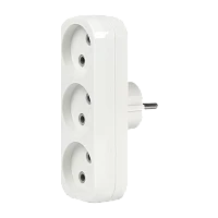 Разветвитель Smartbuy 3р.Б/З 10A белый (1/20)