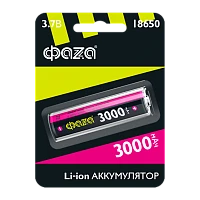 Аккумулятор Li-ion Фаzа 18650 BL1 3000mAh б/з (1/10/120)