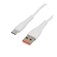 Кабель GoPower GP07T USB (m)-Type-C (m) 1м 2.4A силикон белый (1/200/800)