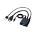 Переходник GoPower HDMI (m)-VGA (f) с питанием со звуком черный Premium Zip-Lock c подвесом (1/200)