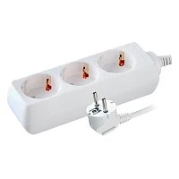 Удлинитель Volsten 3р.С/З 10A 1.5м ПВС 3x0.75мм² IP20 белый (1/40)