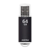 Флеш-накопитель Smartbuy V-Cut 64GB USB2.0 пластик черный
